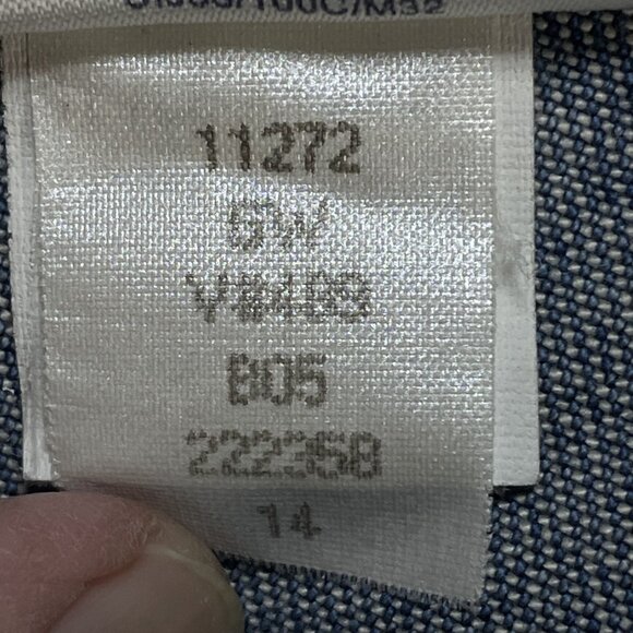 Lands' End Jeans Womens Sz 14 Blue Capri Wide Leg High Rise Waist 34x24 NWT - Picture 13 of 14